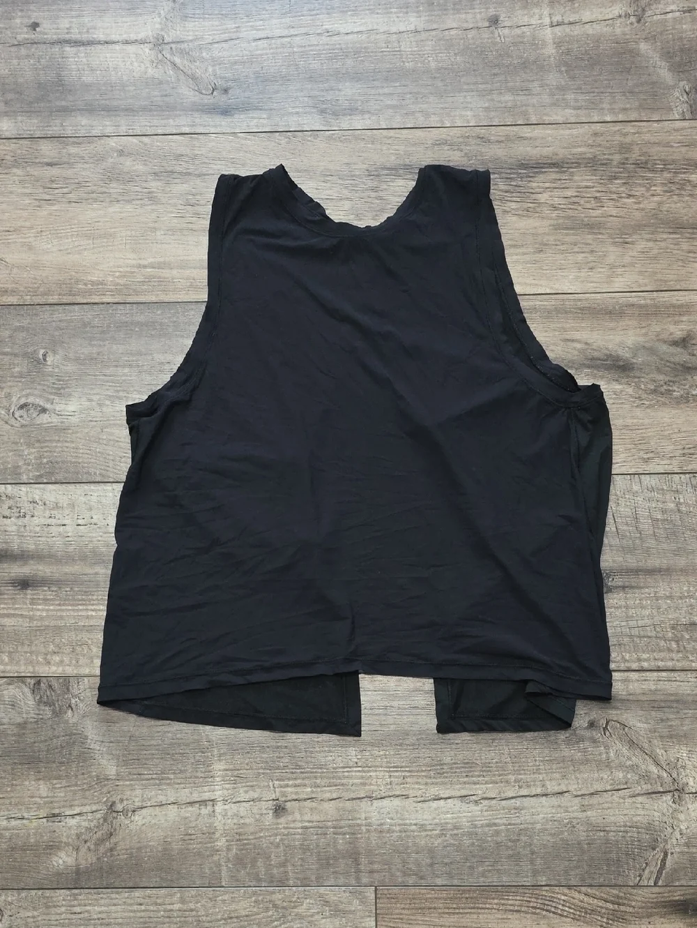 Lululemon Open Back Black Athletic Tank Top